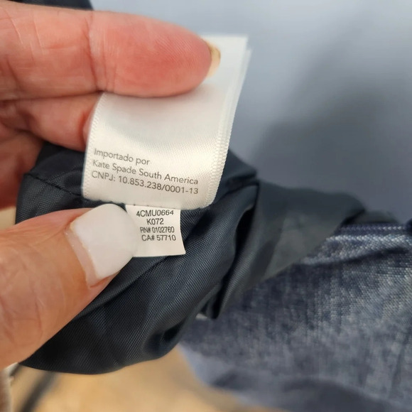 Kate Spade SATURDAY Blue Sleeveless V-Neck Saturday Dress Back Zip Size XL - Picture 10 of 13